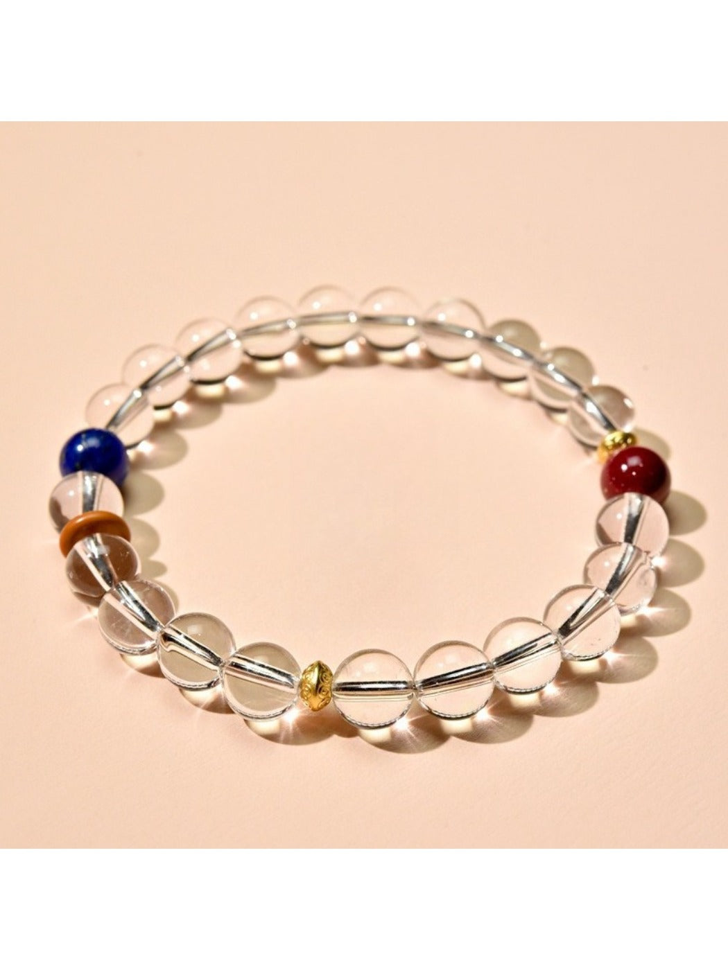 Lovra - Minimal Geometric Crystal Beaded Bracelet