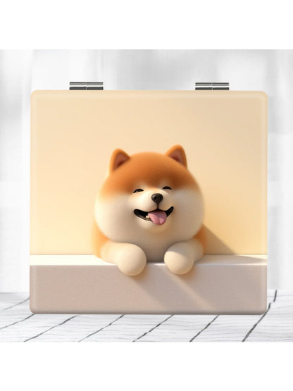 Mirroray - Cartoon Dog Foldable Glass Makeup Mirror