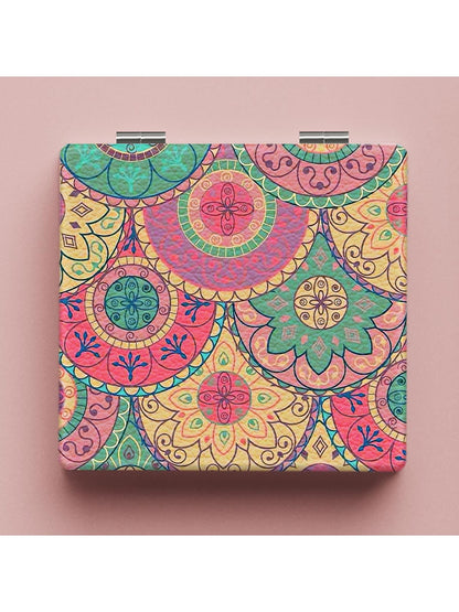 Mirroray - Patterned Foldable Compact Makeup Mirror