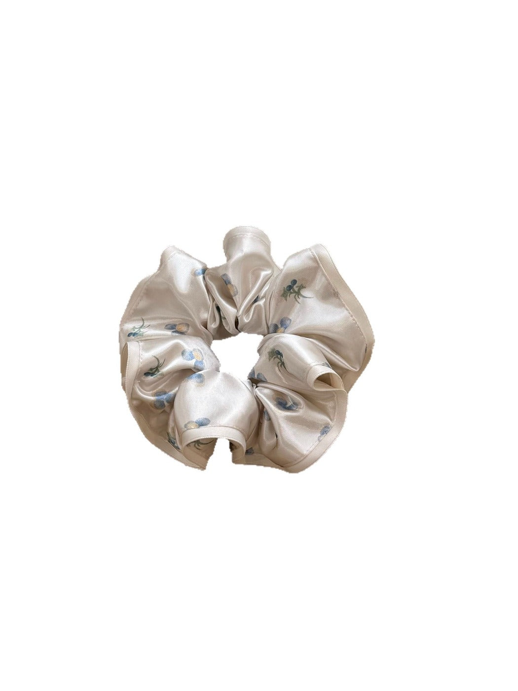 Gifty - Floral Print Satin Scrunchie