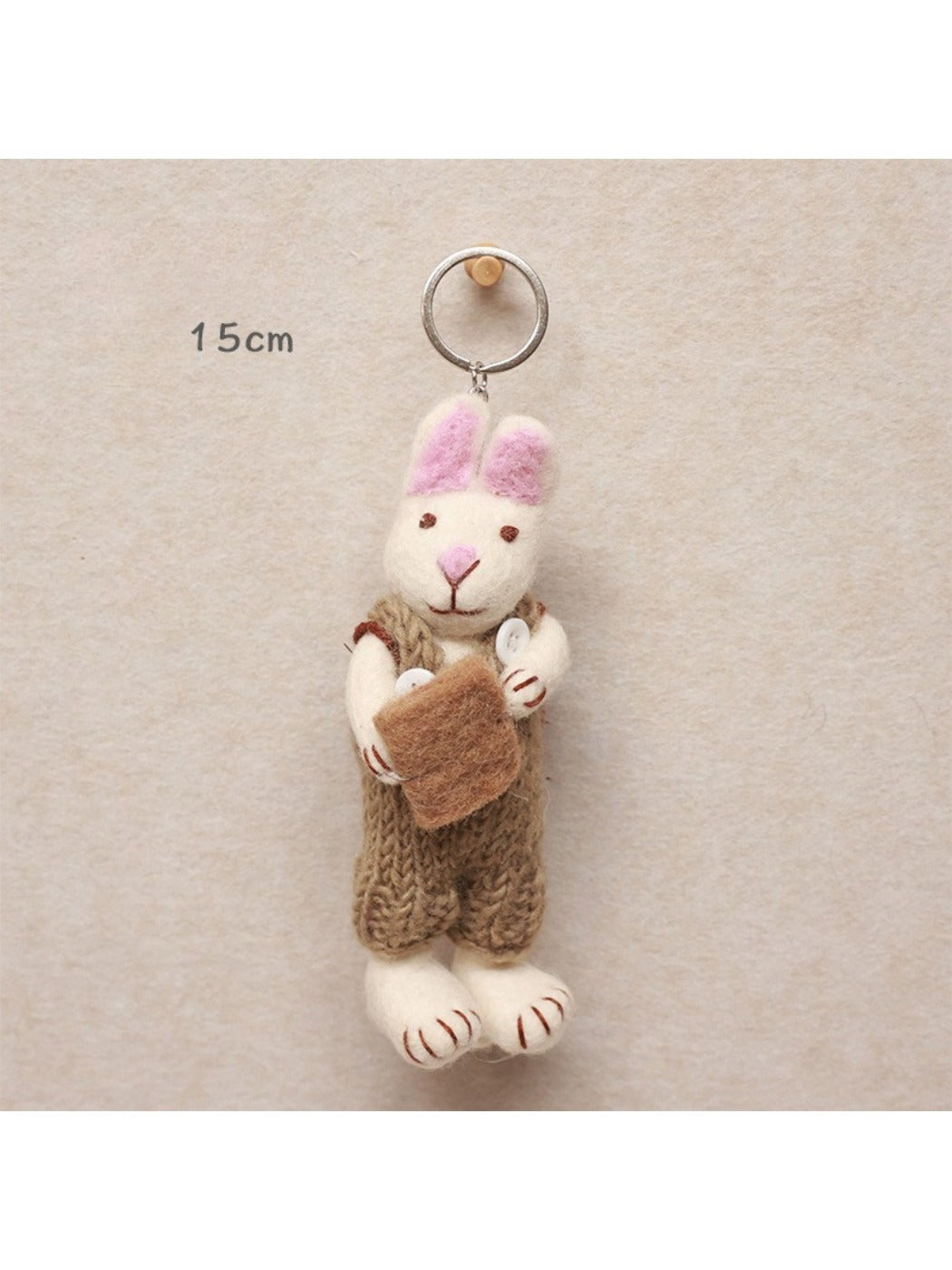 Feltery - Cute 3D Bunny Keychain Bag Charm Gift