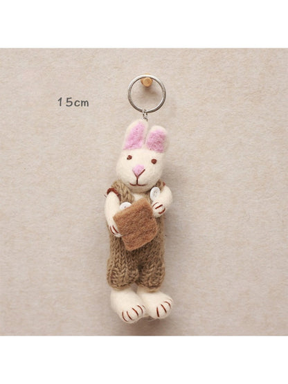 Feltery - Cute 3D Bunny Keychain Bag Charm Gift