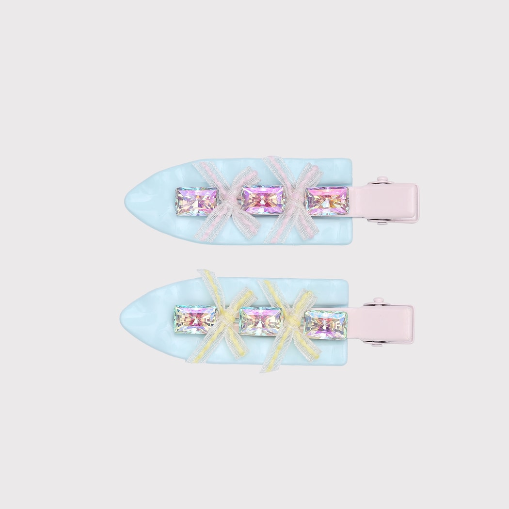 Beau - Sparkly Bow Detail Side Barrette