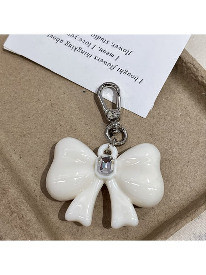 Keypus - Glossy Bow Acrylic Bag Charm Keychain