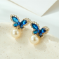 Earedge - Vintage Openwork Butterfly Stud Earrings