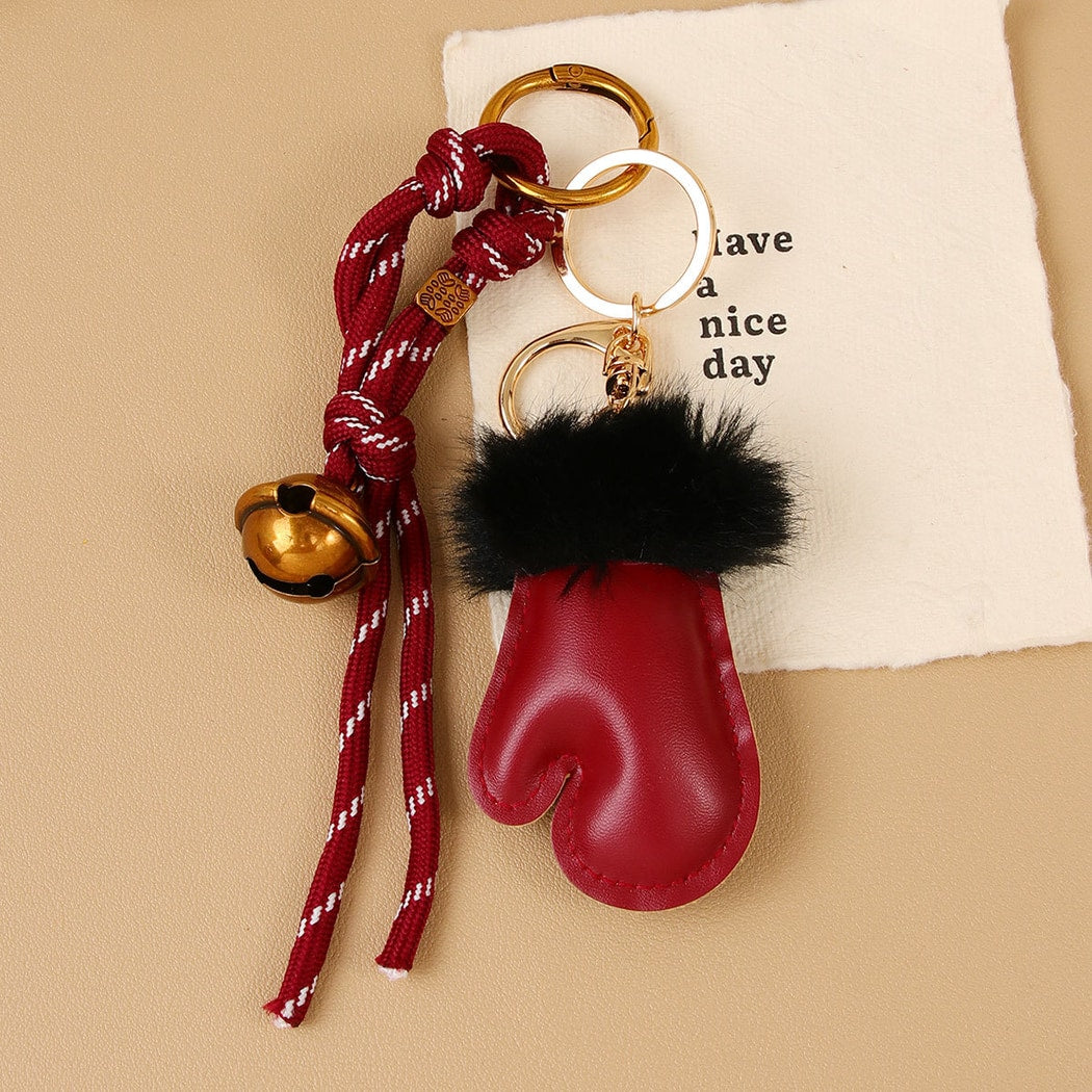 Keypus - Glove Shaped Woven Cord Plush Bag Charm Keychain