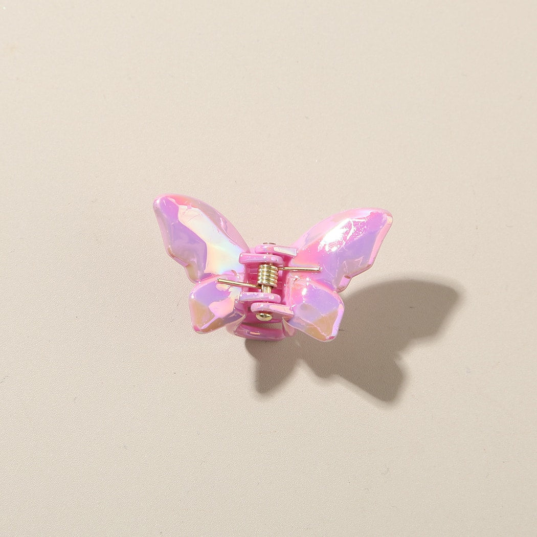 Beau - Glossy Butterfly Shape PS Alloy Claw Clip