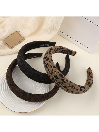 Gifty - Leopard Print Padded Rounded Headband