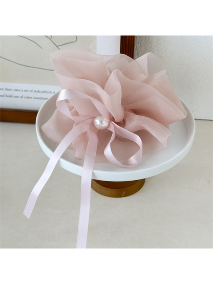 Gifty - Sheer Bow Ribbon Hair Scrunchie