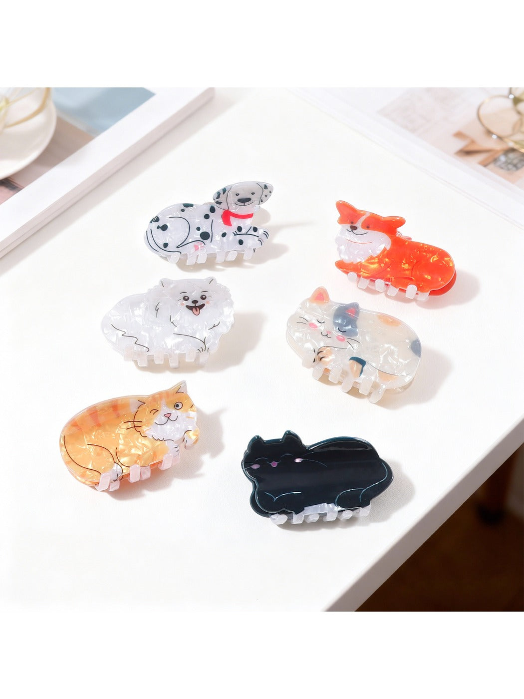 Beau - Cat and Dog Shaped Hair Claw Clips
