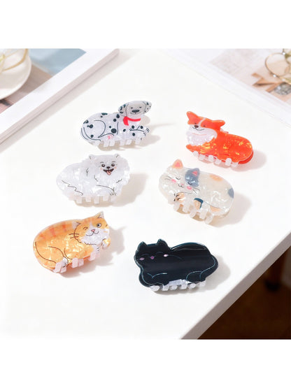 Beau - Cat and Dog Shaped Hair Claw Clips