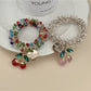 Gifty - Cherry Hair Tie Bracelet Two Way Ponytail Holder
