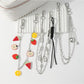 Keypus - Silver Tone Key and Lock Charm Chain Keychain