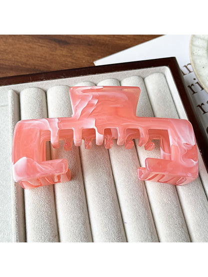 Beau - Geometric Hollow Marble Claw Clip