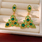 Nozari - Vintage Rhinestone Teardrop Necklace and Earrings