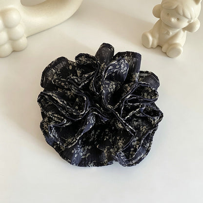 Gifty - Vintage Double Layer Floral Print Scrunchie
