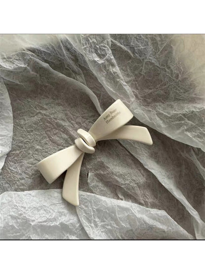 Beau - Cute Solid Color Bow Hair Clip