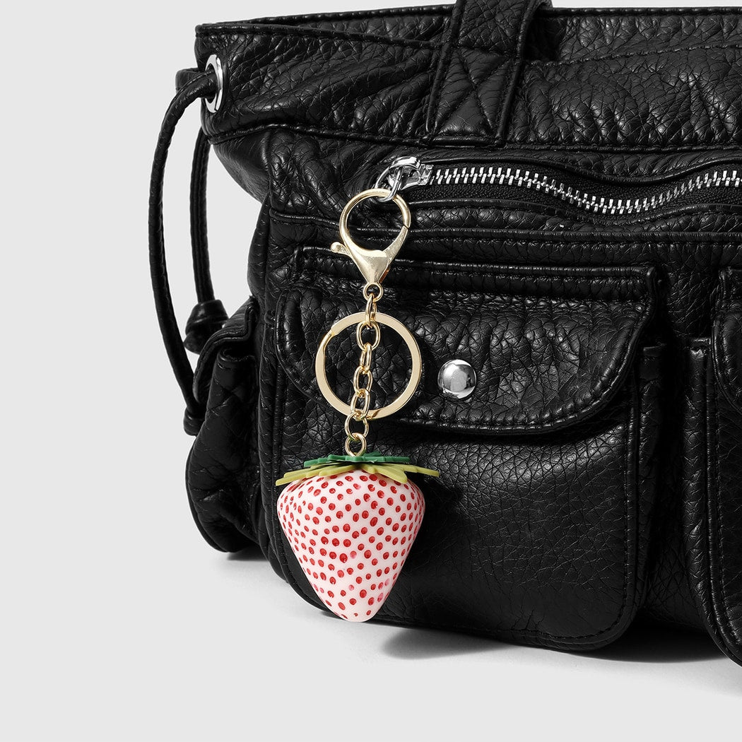 Keypus - Gradient Strawberry Pendant Keychain
