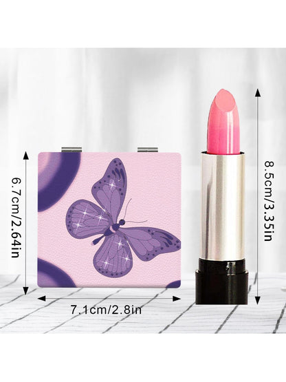 Mirroray - Butterfly Print Ctue Folding Makeup Mirror