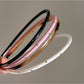 Side view of Gifty vintage chic thin headband highlighting slim profile
