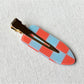Beau - Geometric Checker Acetate Side Hair Clip