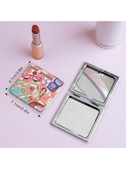 Mirroray - Illustrated Pocket Touch Up Foldable Mirror