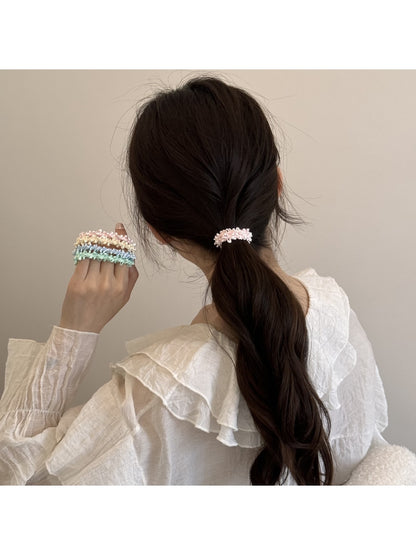 Gifty - Lace Inspired Polyester Round Design Hair Tie