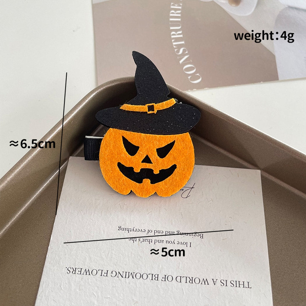 Beau - Halloween Style Funny Bow Pumpkin Hair Clip
