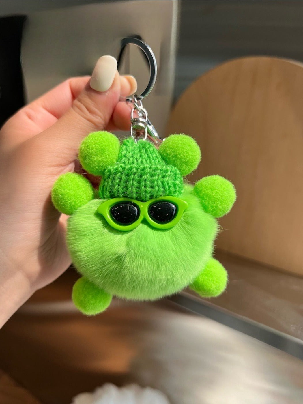 Keypus - Cute Black Coal Ball Elf Keychain