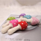 Feltery - Colorful Felt Mushroom Keychain 3D Cute
