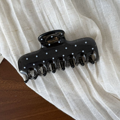 Beau - Polka Dot Geometric Hair Styling Claw Clip
