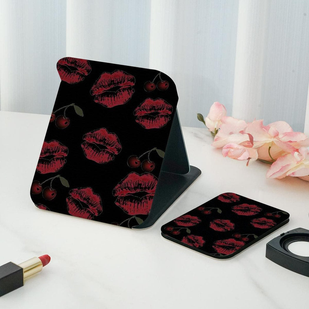 Mirroray - Floral Print Folding Desktop Makeup Mirror