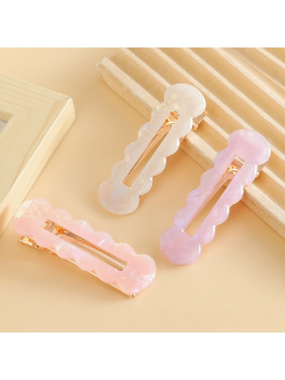 Beau - Colorful Hollowed Out Wave Shaped Hair Clip