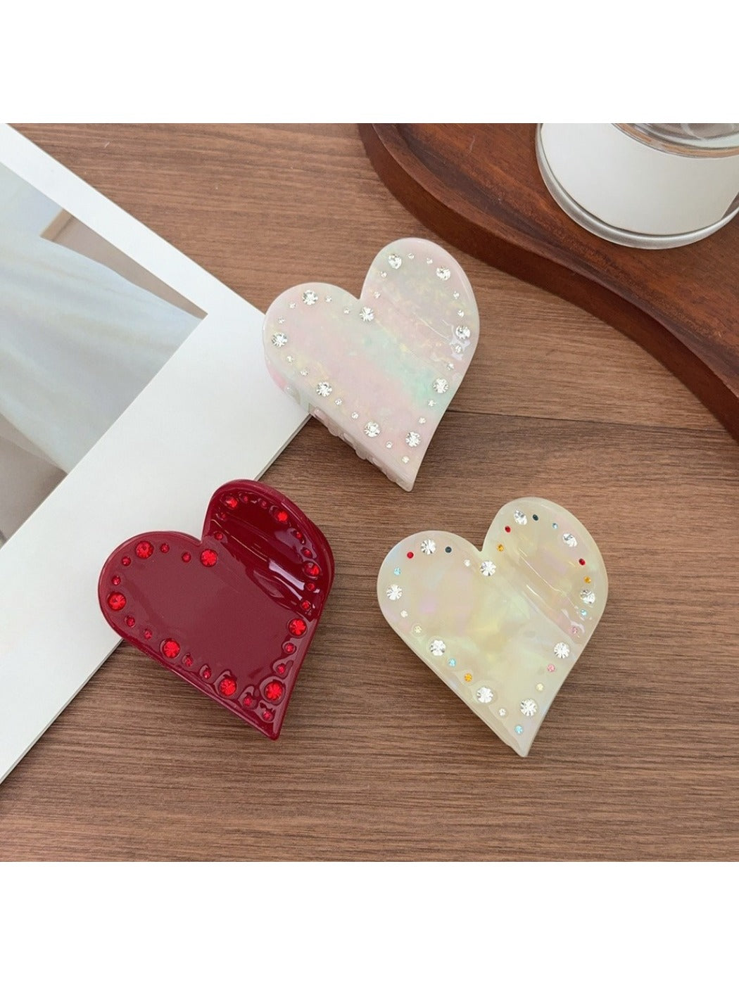 Beau - Valentine'S Heart Hair Claw Clip