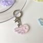 Keypus - Acrylic Alloy Wing Music Note Bag Charm Keychain