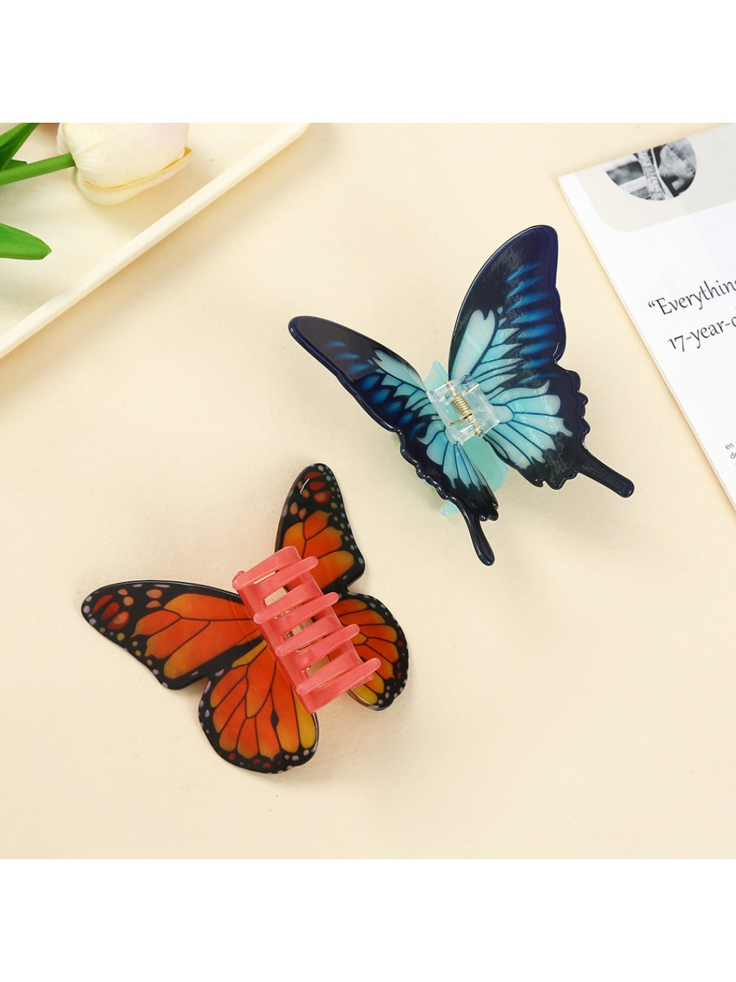 Beau - Vintage Butterfly Hair Claw Clip