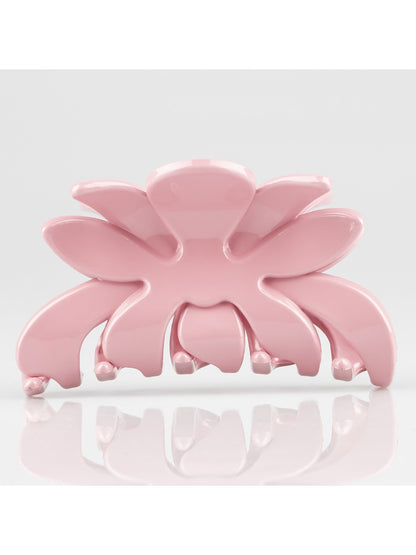 Beau - Minimalist Solid Color Flower Shaped Claw Clip