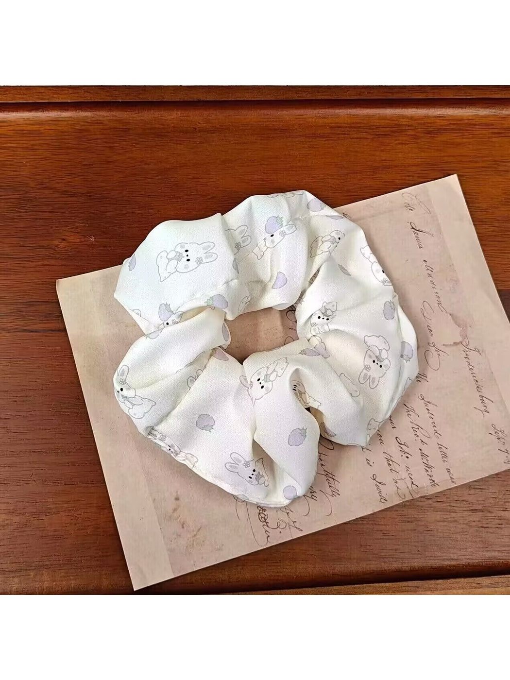 Gifty - Polyester Floral Print High Elastic Scrunchie