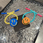 Gifty - Playful Smiley Face Elastic Ponytail Hair Tie
