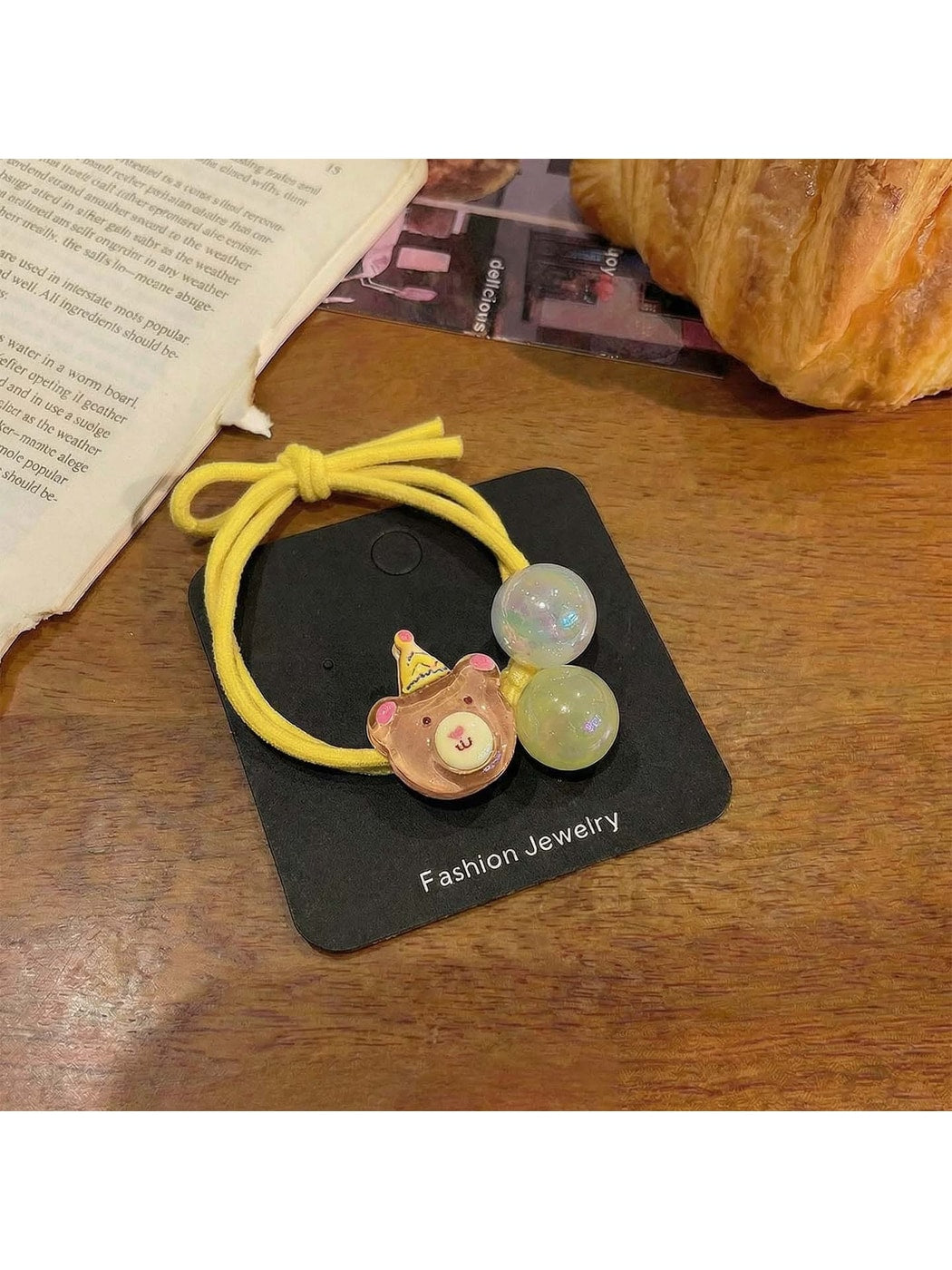 Gifty - Cartoon Double Bead Animal Shape Hair Tie