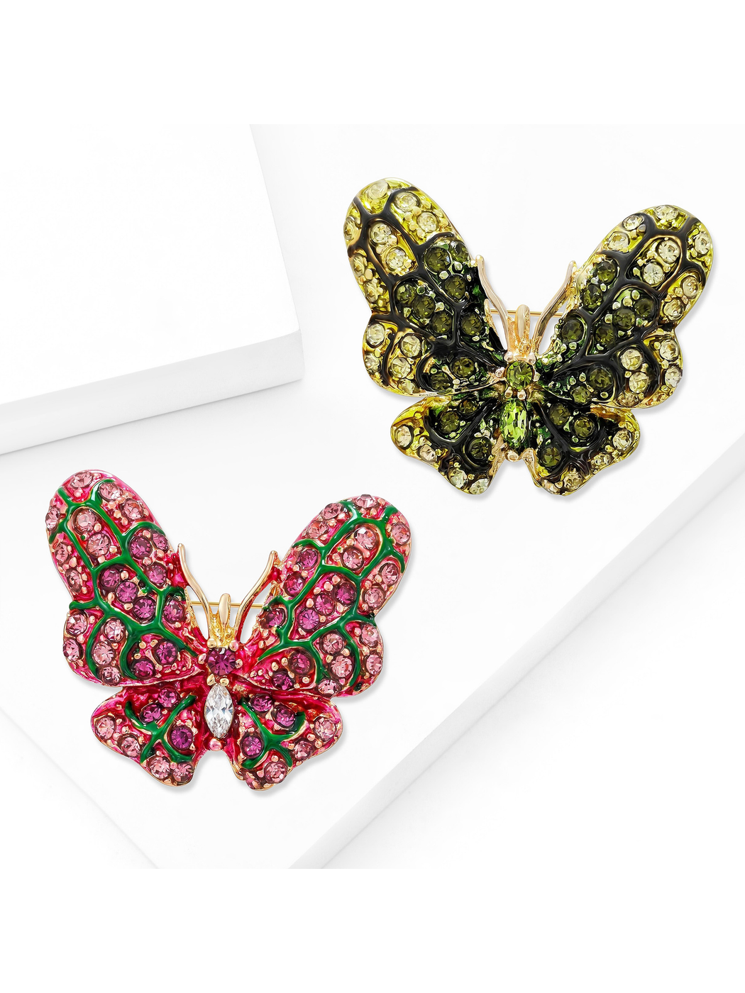 Brovia - Butterfly Shape Alloy Accent Brooch