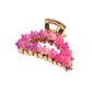 Beau - Half Round Openwork Flower Claw Clip
