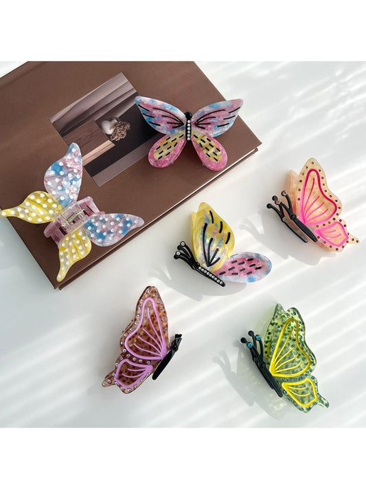 Beau - Polka Dot 3D Butterfly Hair Clip