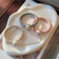 Gifty - Bow Faux Bead Polyester Hair Tie