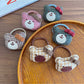 Gifty - Adorable Plaid Bear Hair Tie Set