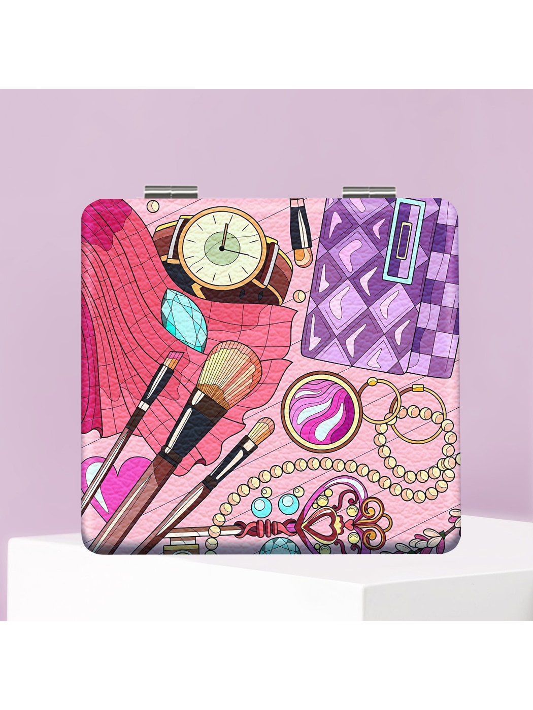 Mirroray - Cartoon Pattern Folding Makeup Mirror