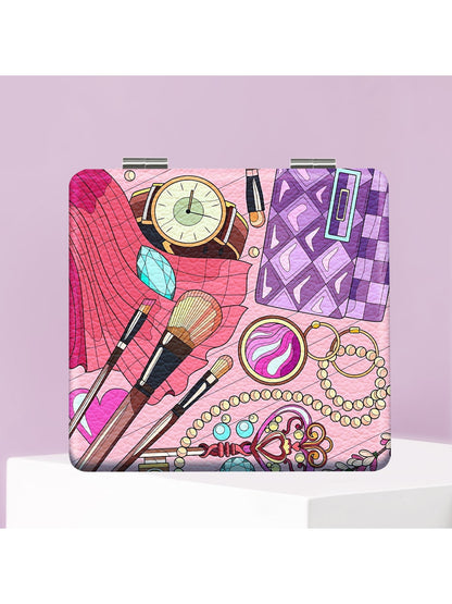 Mirroray - Cartoon Pattern Folding Makeup Mirror