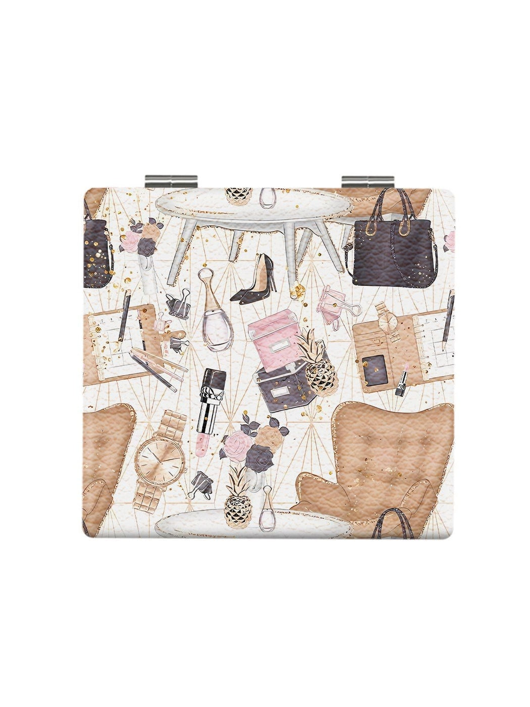 Mirroray - Cartoon Print Foldable Makeup Mirror