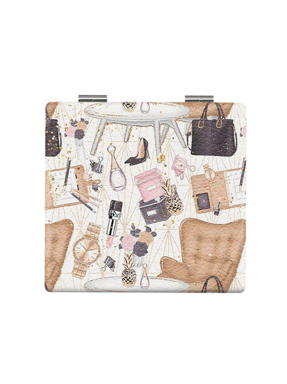 Mirroray - Cartoon Print Foldable Makeup Mirror