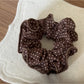 Gifty - Polka Dot Floral Scrunchie